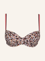 MARIE JO L'AVENTURE Balconette bra JUDE, Color: CREAM/ BLACK/ LIGHT PURPLE (Image 1)