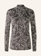 oui Long sleeve shirt, Color: BLACK/ WHITE (Image 1)