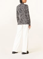 oui Long sleeve shirt, Color: BLACK/ WHITE (Image 1)