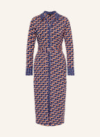 Phase Eight Hemdblusenkleid AMEL , Farbe: DUNKELBLAU/ WEISS/ ORANGE (Bild 1)