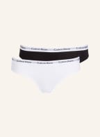 Calvin Klein 2er-Pack Slips, Farbe: SCHWARZ/ WEISS (Bild 1)