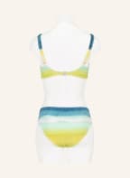watercult Basic bikini bottoms OMBRÉ FLOW, Color: TEAL/ MINT/ DARK YELLOW (Image 1)
