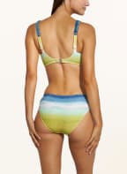 watercult Basic bikini bottoms OMBRÉ FLOW, Color: TEAL/ MINT/ DARK YELLOW (Image 1)