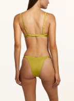 watercult Triangle bikini bottoms MAKRAMÉ LOVE , Color: GREEN (Image 1)