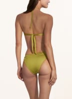 watercult Basic bikini bottoms MAKRAMÉ LOVE, Color: GREEN (Image 1)