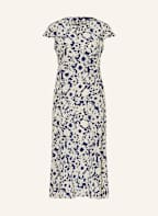 S Max Mara Seidenkleid GISELLA in creme/ dunkelblau