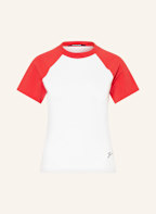 JACQUEMUS T-shirt LE MINI TSHIRT BASEBALL in white/ red