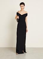【関税込み】JACQUEMUS LA ROBE RITA LONGUE JACQUEMUS La Robe Rita Longue in Black | FWRD