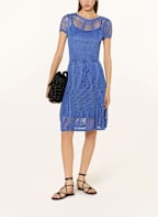 ralph lauren blue crochet dress Ralph Lauren Blue Label Long Black Crochet Gown Size XL
