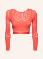 Wolford Cropped-Top SPORTY LOGO NET, Farbe: ROT (Bild 1)