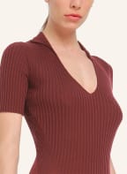 Wolford String Body MERINO RIB, Farbe: DUNKELROT (Bild 1)