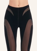 Wolford Leggings MUGLER X WOLFORD FLOCK SHAPING, Farbe: SCHWARZ (Bild 1)