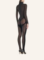 Wolford Catsuit MUGLER X WOLFORD FLOCK SHAPING, Farbe: SCHWARZ (Bild 1)
