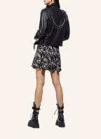 YOUNG POETS Lederjacke ELEA ROUGH BOXY CHAIN 223 Oversized Fit, Farbe: SCHWARZ (Bild 1)