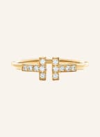 TIFFANY & Co. Ring TIFFANY T WIRE aus 18 Karat Gold mit Diamanten, Farbe: GOLD (Bild 1)