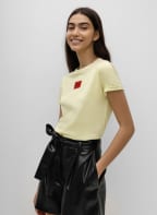 HUGO T-Shirt THE SLIMTEE REDLABEL, Farbe: HELLGELB (Bild 1)