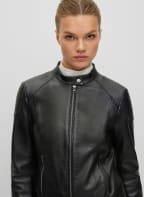 BOSS Lederjacke C SAFLIMA1, Farbe: SCHWARZ (Bild 1)