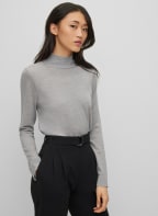BOSS Pullover FALIANASAN, Farbe: HELLGRAU (Bild 1)