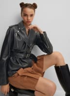 HUGO Lederjacke LARIDA, Farbe: SCHWARZ (Bild 1)