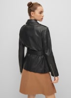 HUGO Lederjacke LARIDA, Farbe: SCHWARZ (Bild 1)
