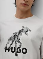 HUGO T-Shirt DOBOTIC, Farbe: BEIGE (Bild 1)