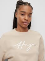 HUGO Sweatshirt EASY CREW, Farbe: BEIGE (Bild 1)