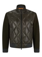 BOSS Lederjacke JOMIX, Farbe: DUNKELGRÜN (Bild 1)