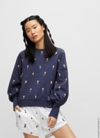 BOSS Sweatshirt EJUSTA1, Farbe: DUNKELBLAU (Bild 1)