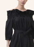 ARMARGENTUM Off-Shoulder-Kleid GLORIA mit 3/4-Arm, Farbe: SCHWARZ (Bild 1)