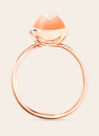 TAMARA COMOLLI Ring BOUTON SMALL aus 18K Roségold mit oranger Mondstein, Farbe: ROSÉGOLD (Bild 1)