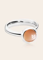 TAMARA COMOLLI Ring BOUTON SMALL aus 18K Weißgold mit Brauner Mondstein, Farbe: WEISSGOLD (Bild 1)