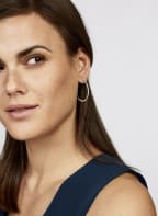 WEMPE Creolen MINIMALISM by Wempe Casuals, Farbe: WEISSGOLD (Bild 1)