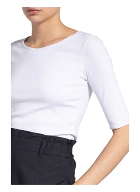MARC CAIN Feinripp-Shirt , Farbe: 100 WEISS (Bild 1)