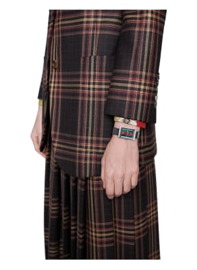 GUCCI Wrist watch G-FRAME, Color: SILVER/ GREEN/ RED (Image 1)