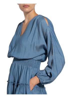 STEFFEN SCHRAUT Kleid mit Rüschenbesatz, Farbe: HELLBLAU (Bild 1)