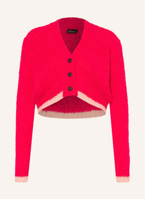 Grace Strickjacke mit Alpaka , Farbe: NEONPINK/ CREME (Bild 1)