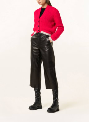 Grace Strickjacke mit Alpaka , Farbe: NEONPINK/ CREME (Bild 1)