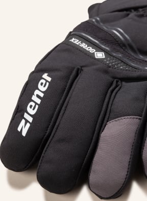 GUNAR ziener GTX gloves in black Skiing