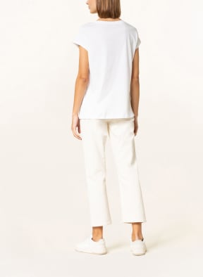 MARC AUREL T-Shirt mit Schmucksteinbesatz, Farbe: WEISS (Bild 1)