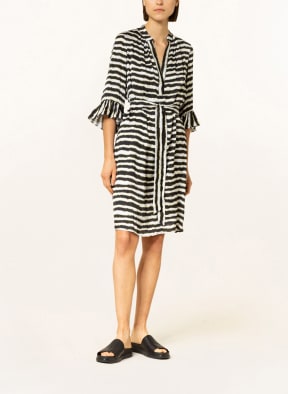 MARC AUREL Kleid mit 3/4-Arm, Farbe: SCHWARZ/ WEISS/ GELB (Bild 1)