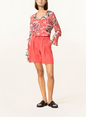 MARC AUREL Shorts mit Leinen , Farbe: HELLROT (Bild 1)