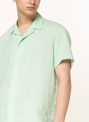 DRYKORN Resort shirt BIJAN regular fit made of linen, Color: LIGHT GREEN (Image 1)