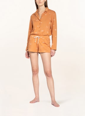 COVERS & CO Lounge shorts NISA BOOBY , Color: BROWN (Image 1)
