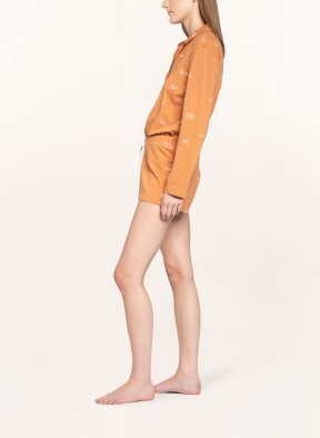 COVERS & CO Lounge shorts NISA BOOBY , Color: BROWN (Image 1)