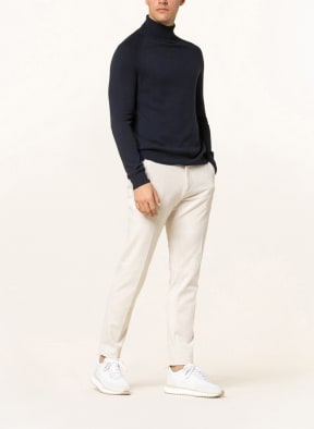 FALKE Turtleneck sweater in cashmere, Color: DARK BLUE (Image 1)