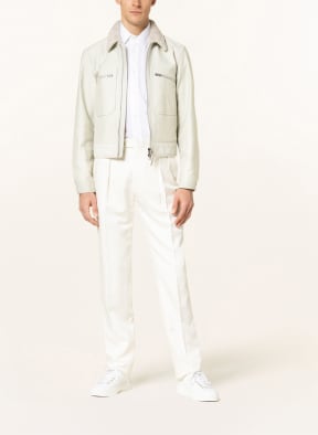 TOM FORD Denim jacket with teddy, Color: LIGHT GREEN (Image 1)