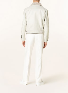 TOM FORD Denim jacket with teddy, Color: LIGHT GREEN (Image 1)