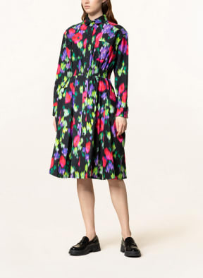 KENZO Shirt dress with silk , Color: BLACK/ RED/ GREEN (Image 1)