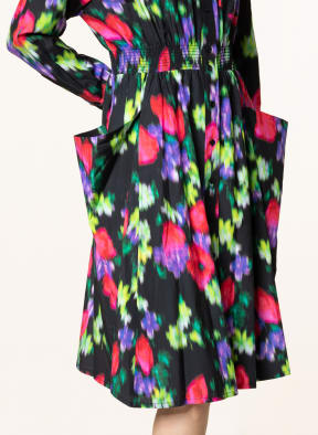 KENZO Shirt dress with silk , Color: BLACK/ RED/ GREEN (Image 1)