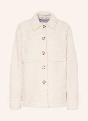 BLACK PALMS THE LABEL Oversized overshirt TOBY made of teddy, Color: ECRU (Image 1)